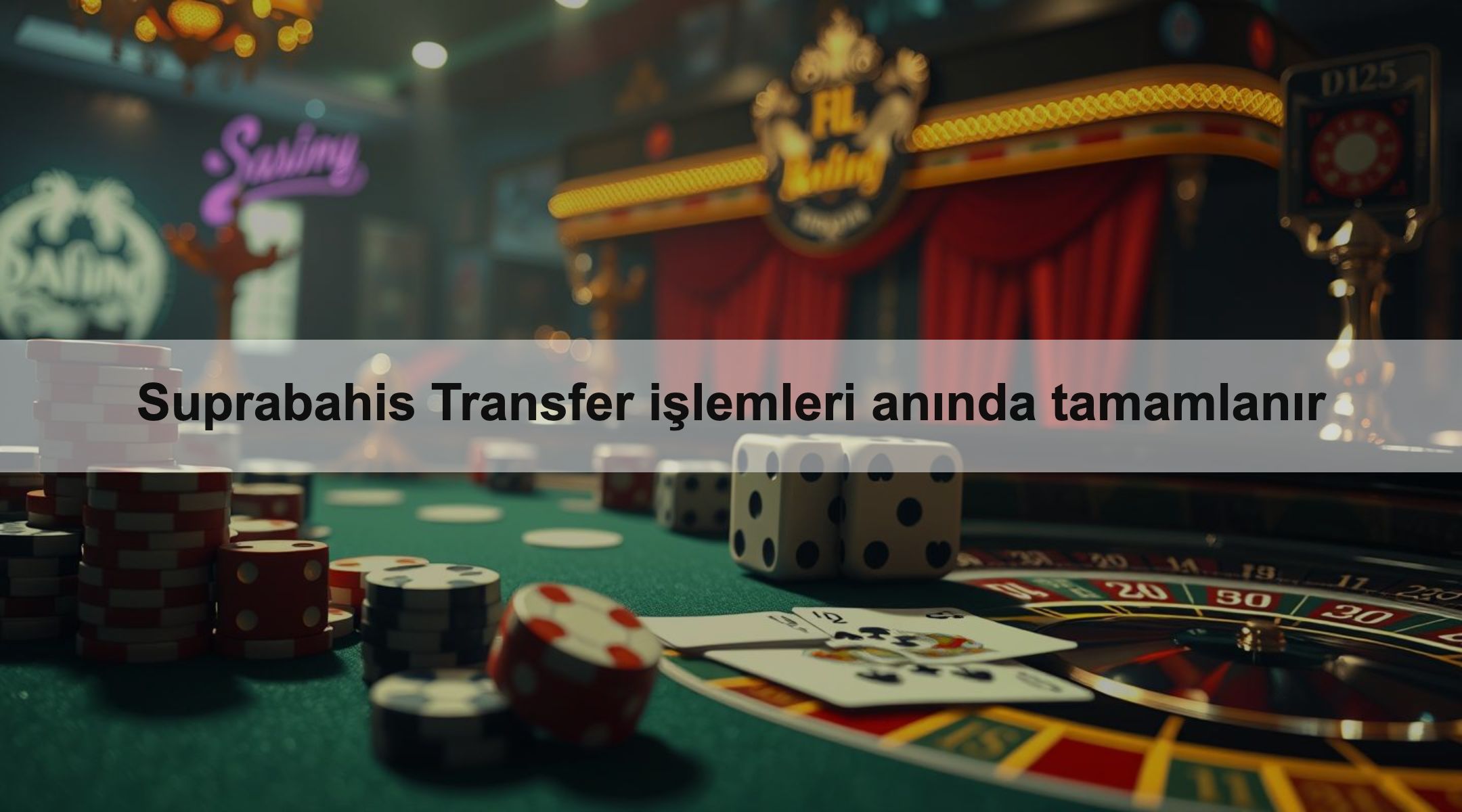 Suprabahis Transfer işlemleri anında tamamlanır